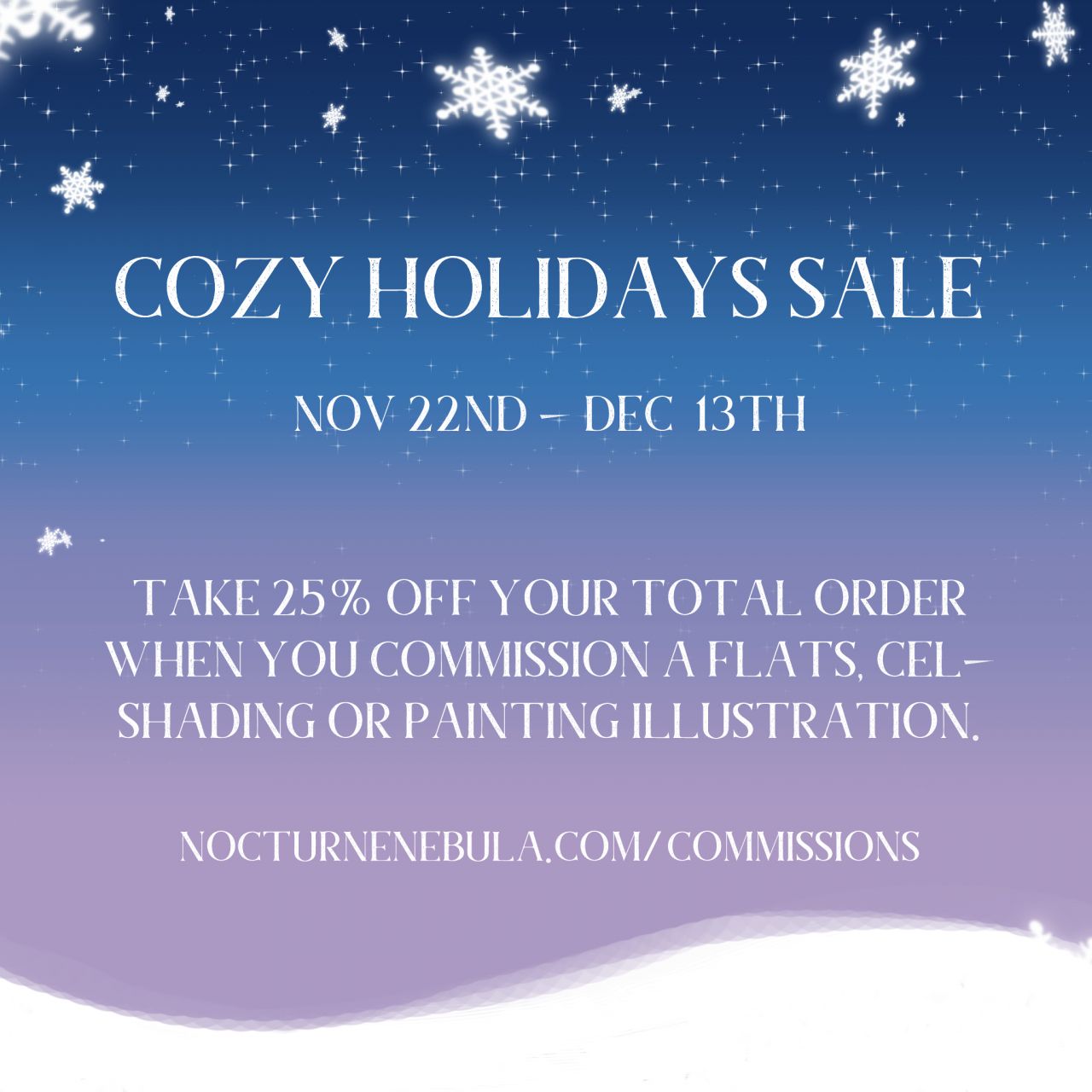 Cozy Holidays Sale Ad